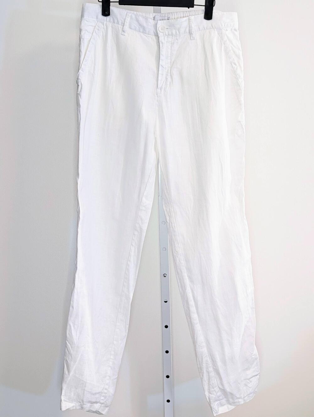 By The Sea Men's White Linen Pants